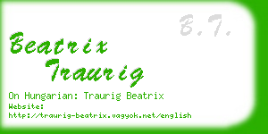 beatrix traurig business card